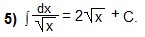 11.1.1. Основные формулы и свойства неопределенного интеграла.